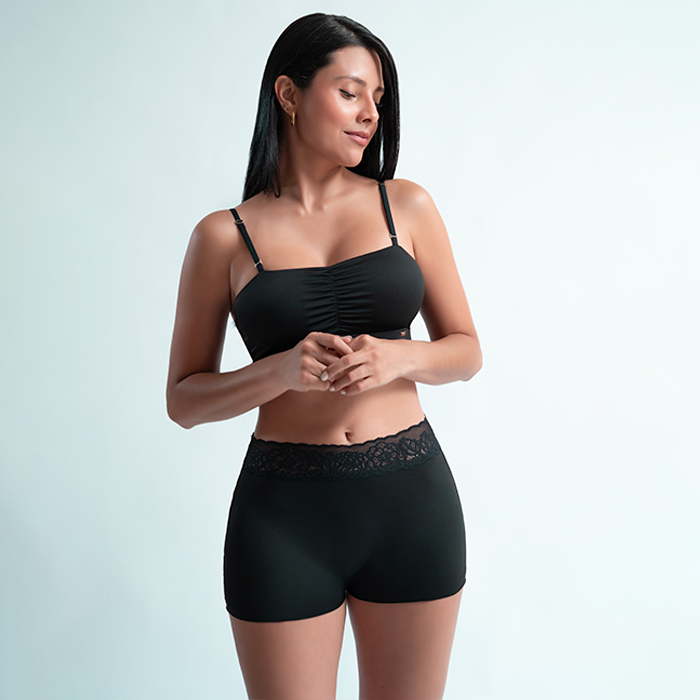 Boxer invisible tiro alto